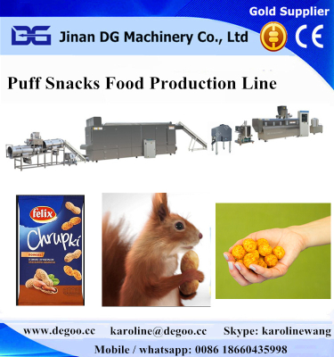 Automatic Corn Puff Snacks Food Twin Screw FoodExtruderMachineProcessing Line