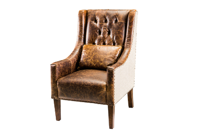 Accent chair, fabric chair