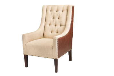 Accent chair, fabric chair