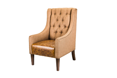 Accent chair, fabric chair