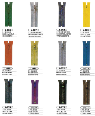 Nylon zipper