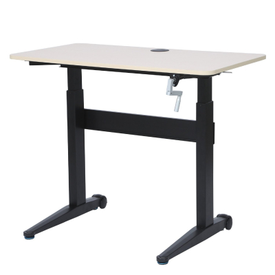 UPSIT DESK Height Adjustable Office Desk Computer WorkstationwithCasters DS01HGBY