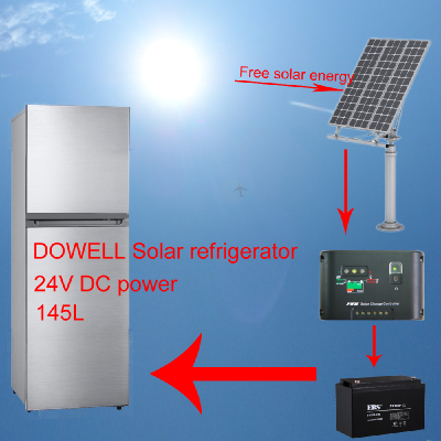 DOWELL 24V Solar refrigerator 145L