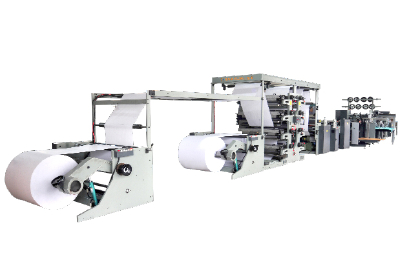 (Dual paper path Flying up) web flexo high-speed wire saddle Production Line