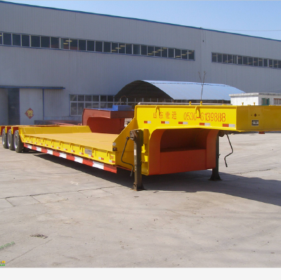 Heavy duty Low bed Semi Trailer 3 axles