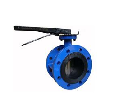 Flanged end butterfly valve