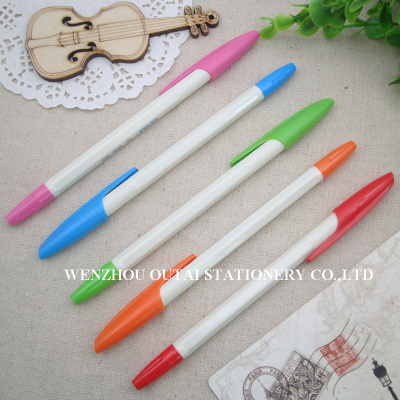 OUTAE Plastic BallPoint Pen Promotional Pen Logo PenSmoothFastWritingBall Pen Multicolor OT-301-B