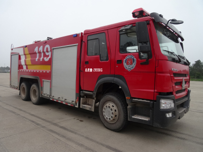 High quality factory price 15T Howo 6X4 Water Foam Fire Truck