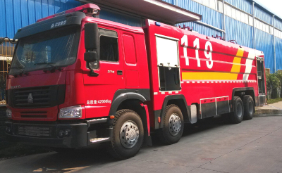 High quality factory price 22T Howo 8X4 Water Foam Fire Truck