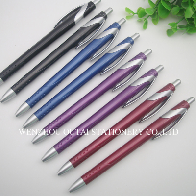 OUTAE Plastic Click Pen Smooth Fast WritingBallPenPromotionalGiftPenLogo Pen OT-509
