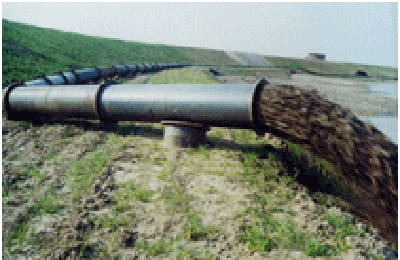 Dredging steel pipe