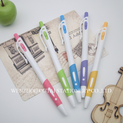 OUTAE Plastic Click PenSmoothFastWritingBallPenPromotionalGiftPenLogoPen OT-319-A