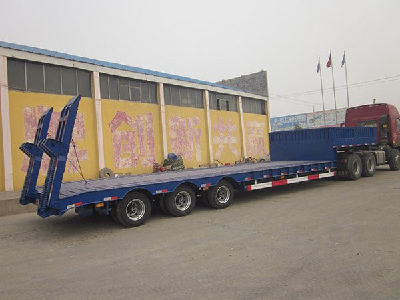 low bed semi trailer 100tonlow bed truck trailer