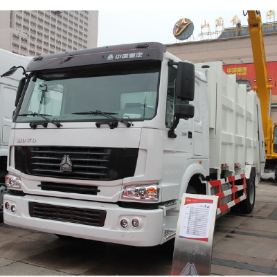 HOWO 12m3 Rear-Loading Compressed Refuse Truck