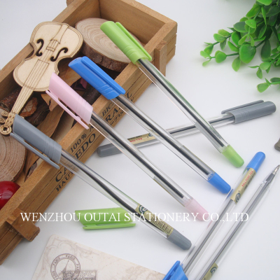 OUTAE Plastic BallPoint PenSmoothFastWritingBallPenPromotionalPenLogoPen OT-607