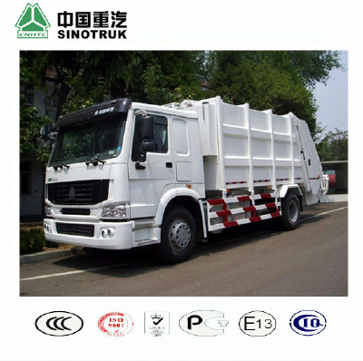 SINOTRUK HOWO 12m3 Compacted Garbage Truck For Sale