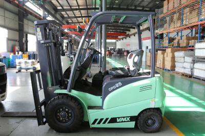 2.5ton four wheels DC/AC electric forklift with Curtis control