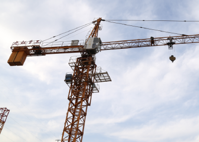 Tower crane for lifting material