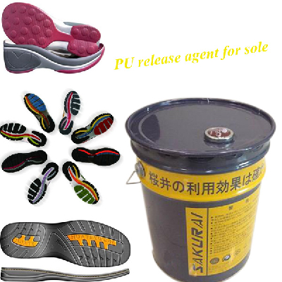 Polyurethane release agent for shoe sole