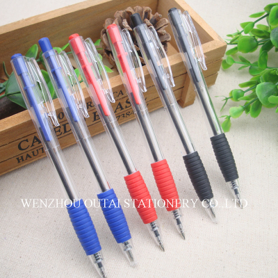 OUTAE Plastic Click Pen Smooth Fast Writing Ball Pen Promotional GiftPen Logo Pen OT-306