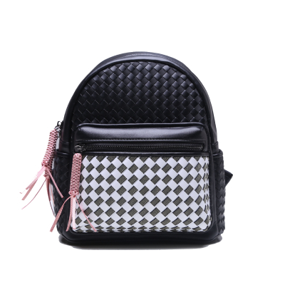 small woven fancy lady backpack with luxury design