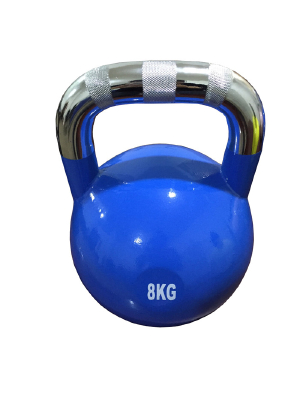 Colorful kettle dumbbell kettlebell in weight lifting competitive kettlebell