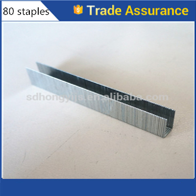 air gun staples 10mm,84 series nails for pneumatic guns with 20 GA for sale
