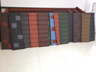 Colored Stone Coated Steel Roofing Tile